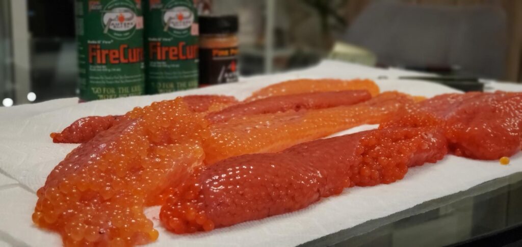 making salmon roe